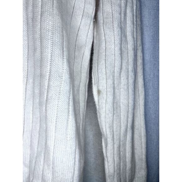 Vintage 90s Classic Elements Cream White Cableknit Cardigan Sweater - Picture 7 of 8